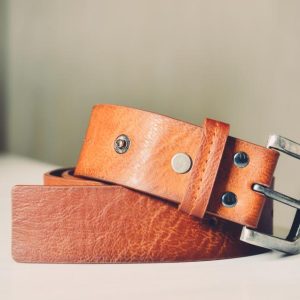 Leather belt